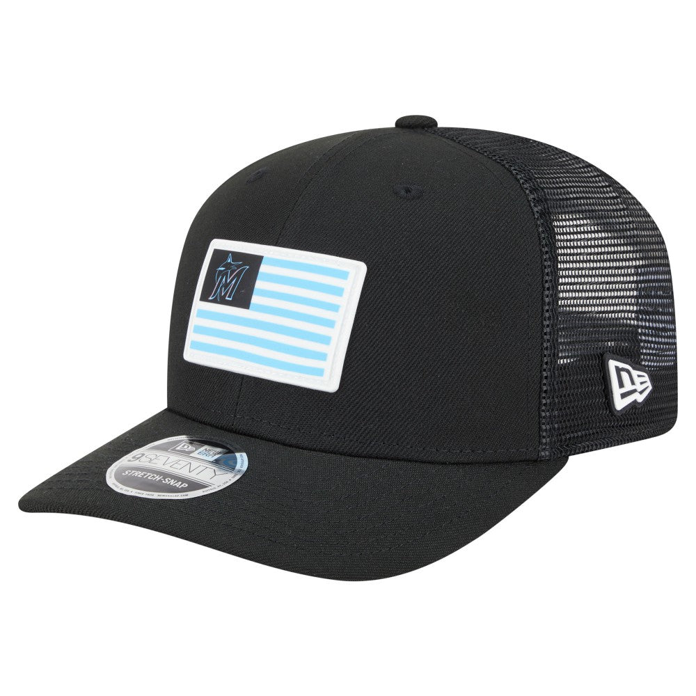 Miami Marlins New Era Flag 9SEVENTY Stretch-Snap Hat Sale