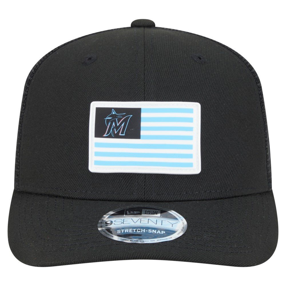 Miami Marlins New Era Flag 9SEVENTY Stretch-Snap Hat Sale