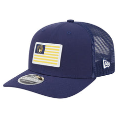 Milwaukee Brewers New Era Flag 9SEVENTY Stretch-Snap Hat Sale