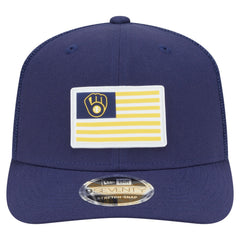 Milwaukee Brewers New Era Flag 9SEVENTY Stretch-Snap Hat Sale