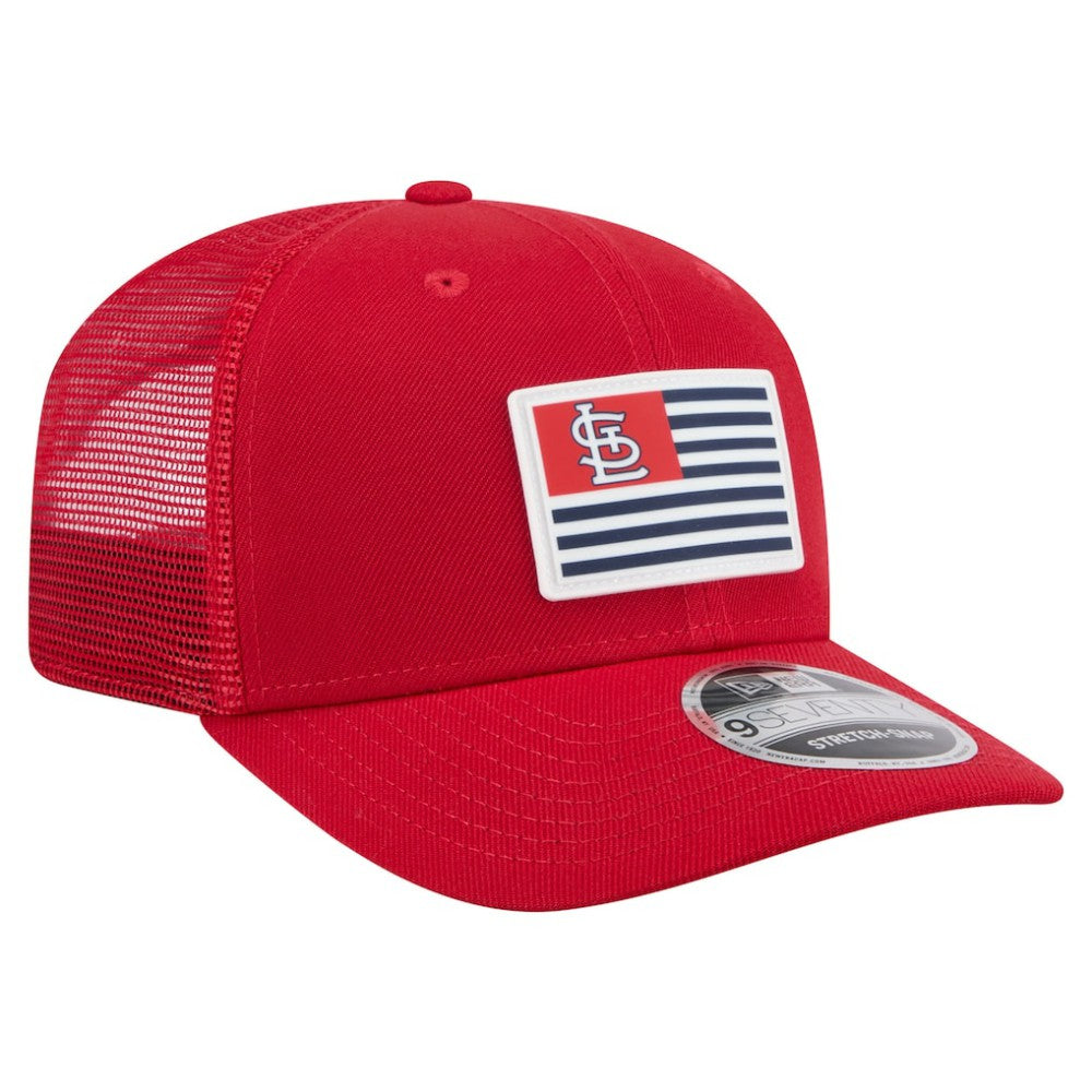 St. Louis Cardinals New Era Flag 9SEVENTY Stretch-Snap Hat for sale