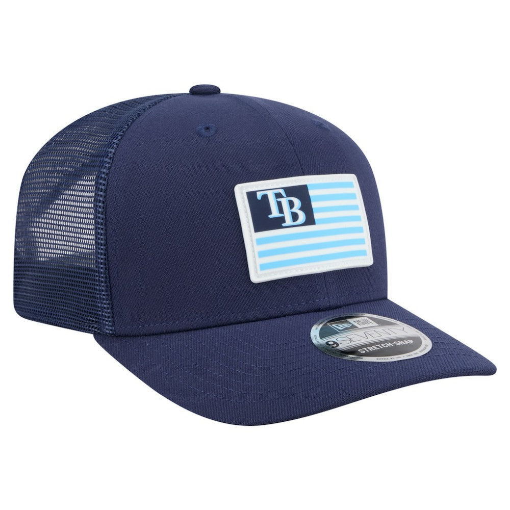 Tampa Bay Rays New Era Flag 9SEVENTY Stretch-Snap Hat Outlet
