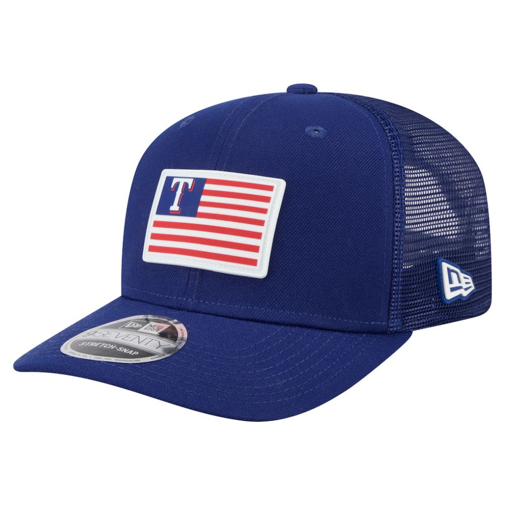 Texas Rangers New Era Flag 9SEVENTY Stretch-Snap Hat Near Me