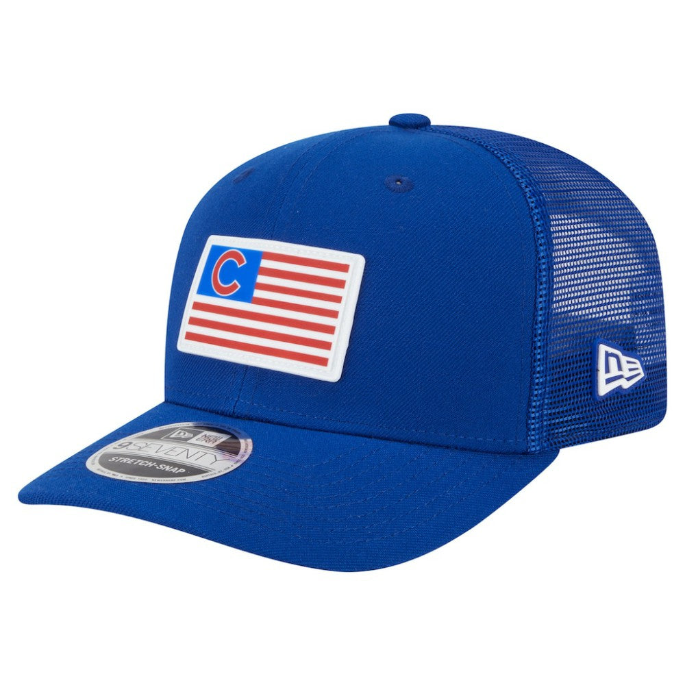 Chicago Cubs New Era Flag 9SEVENTY Stretch-Snap Hat Outlet