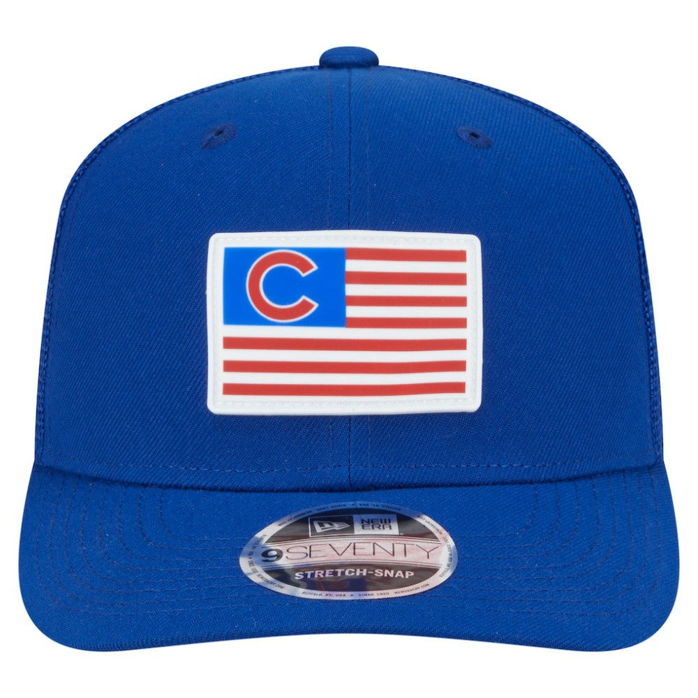 Chicago Cubs New Era Flag 9SEVENTY Stretch-Snap Hat Outlet