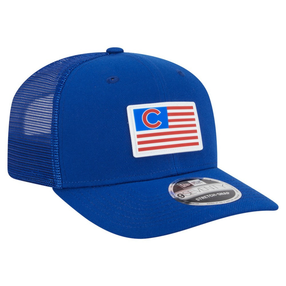 Chicago Cubs New Era Flag 9SEVENTY Stretch-Snap Hat Outlet