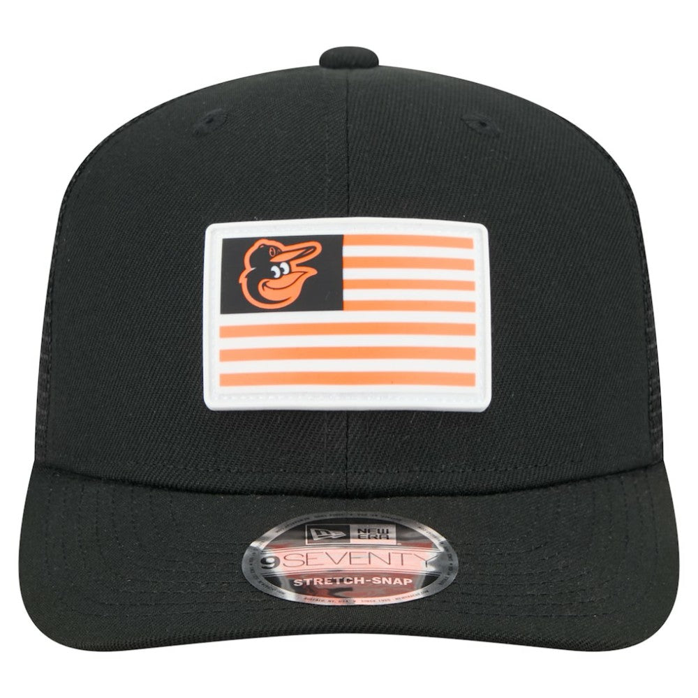 Baltimore Orioles New Era Flag 9SEVENTY Stretch-Snap Hat Discount