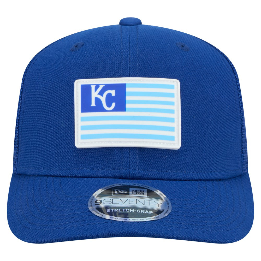 Kansas City Royals New Era Flag 9SEVENTY Stretch-Snap Hat Outlet
