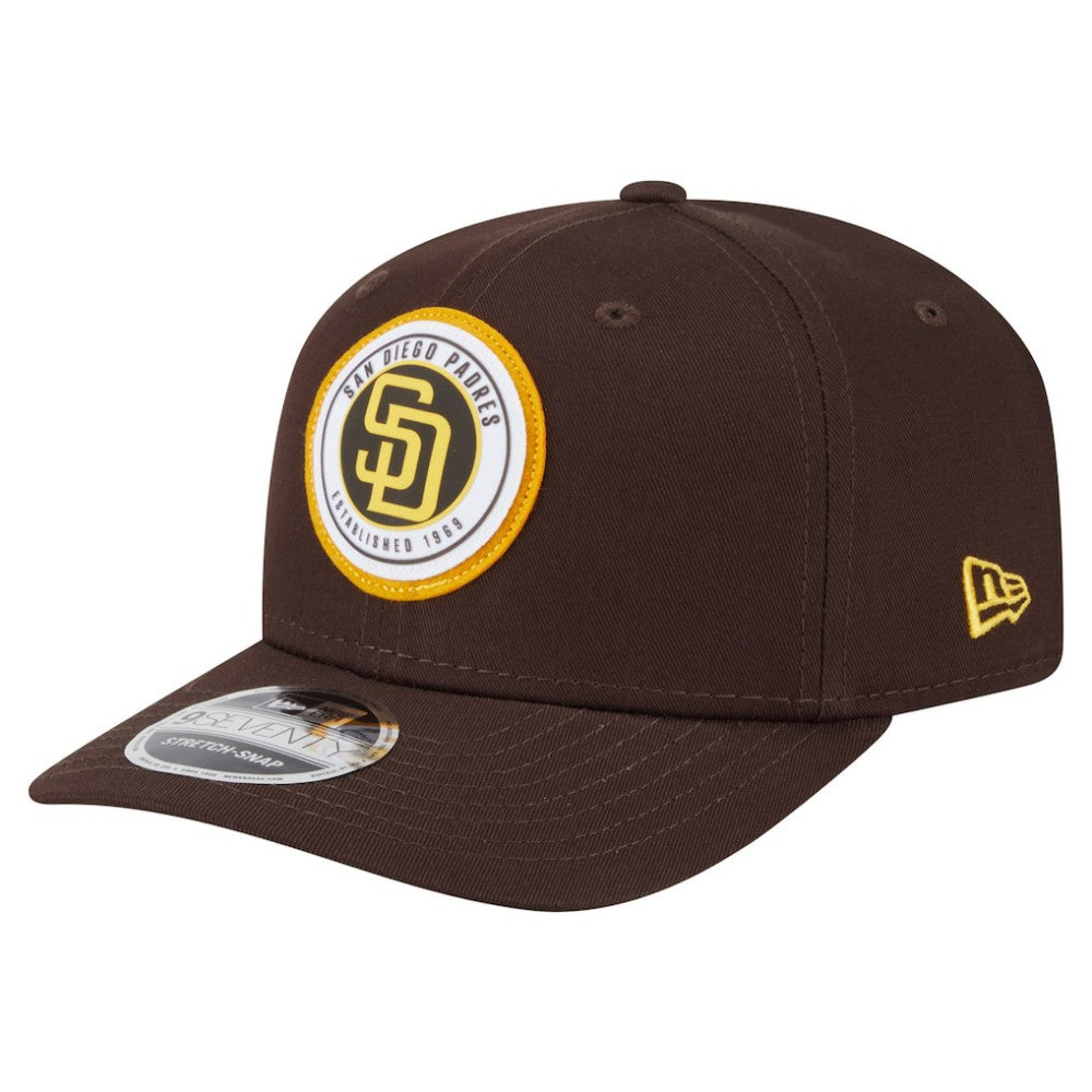 San Diego Padres New Era Circle Patch 9SEVENTY Stretch-Snap Hat Online