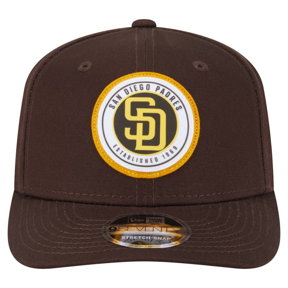 San Diego Padres New Era Circle Patch 9SEVENTY Stretch-Snap Hat Online