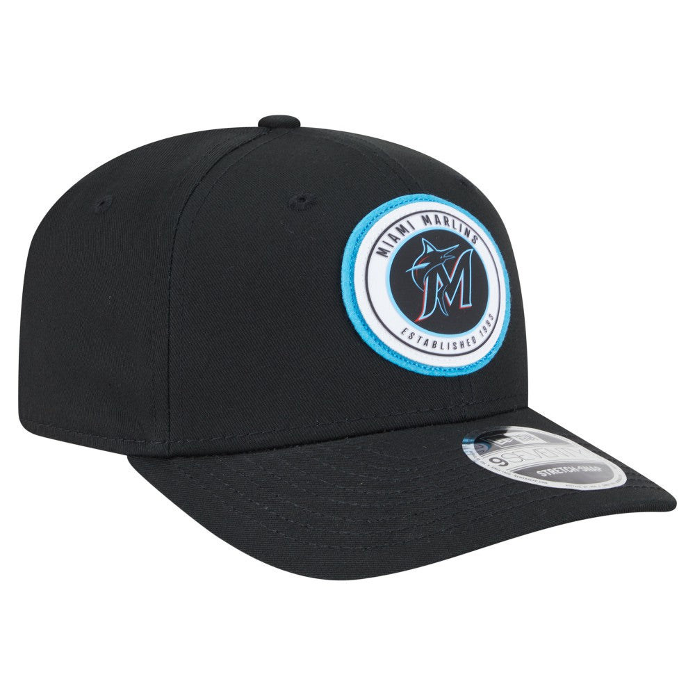 Miami Marlins New Era Circle Patch 9SEVENTY Stretch-Snap Hat Sale