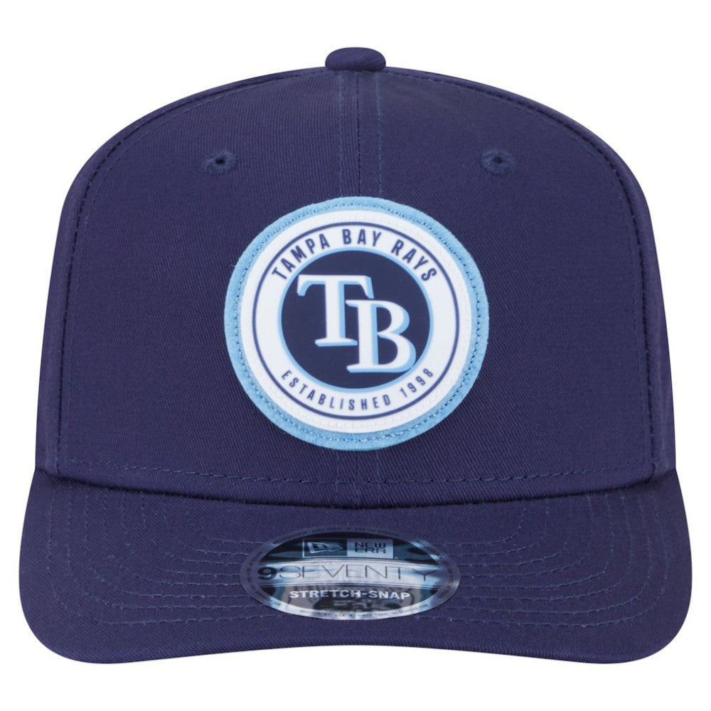 Tampa Bay Rays New Era Circle Patch 9SEVENTY Stretch-Snap Hat for sale