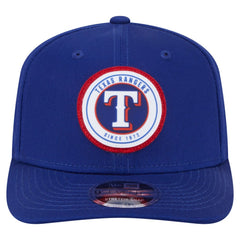 Texas Rangers New Era Circle Patch 9SEVENTY Stretch-Snap Hat Outlet