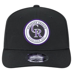 Colorado Rockies New Era Circle Patch 9SEVENTY Stretch-Snap Hat Outlet