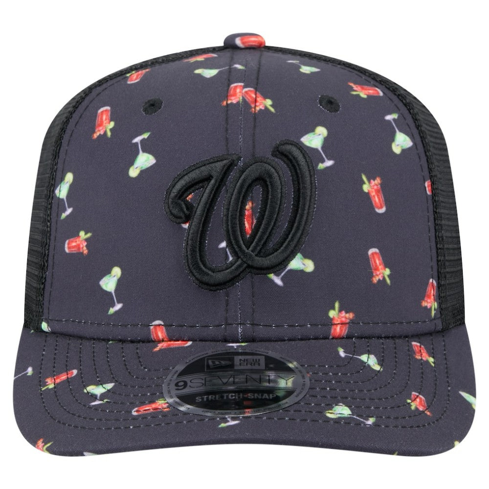 Washington Nationals New Era Adventure Drinks Pattern 9SEVENTY Stretch-Snap Hat Sale