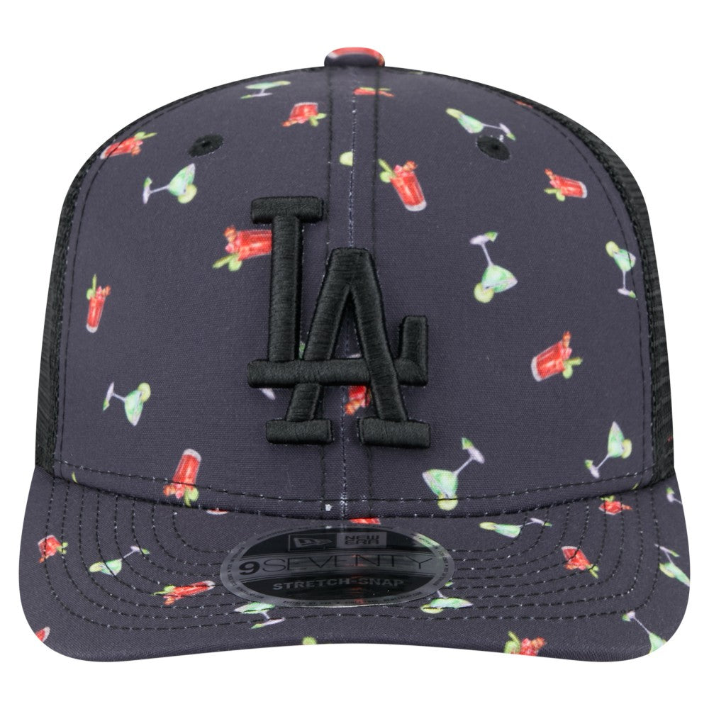 Los Angeles Dodgers New Era Adventure Drinks Pattern 9SEVENTY Stretch-Snap Hat for sale