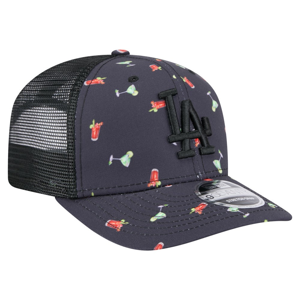 Los Angeles Dodgers New Era Adventure Drinks Pattern 9SEVENTY Stretch-Snap Hat for sale