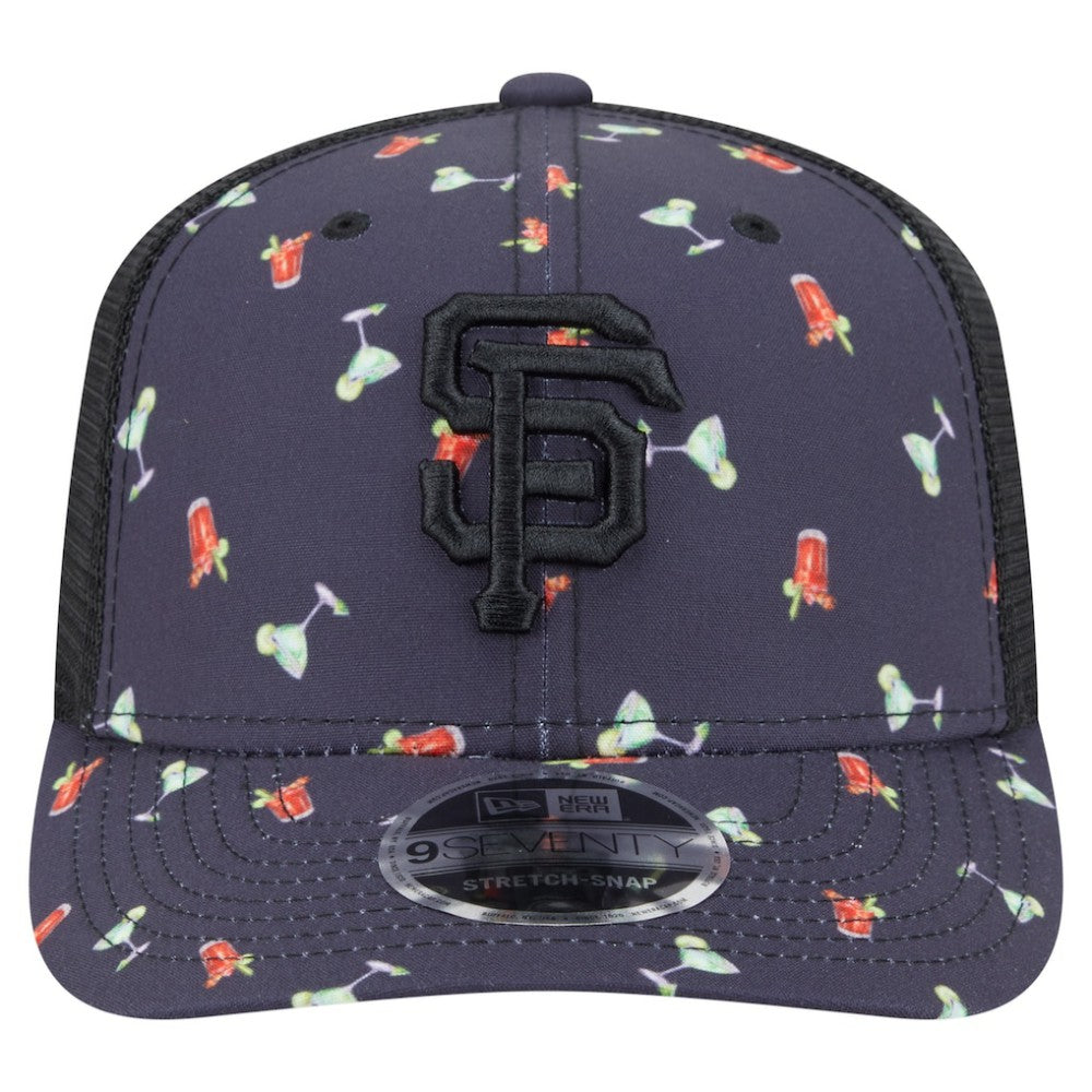 San Francisco Giants New Era Adventure Drinks Pattern 9SEVENTY Stretch-Snap Hat Sale