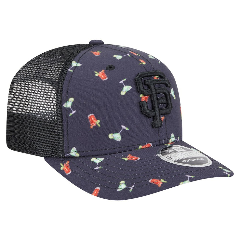 San Francisco Giants New Era Adventure Drinks Pattern 9SEVENTY Stretch-Snap Hat Sale