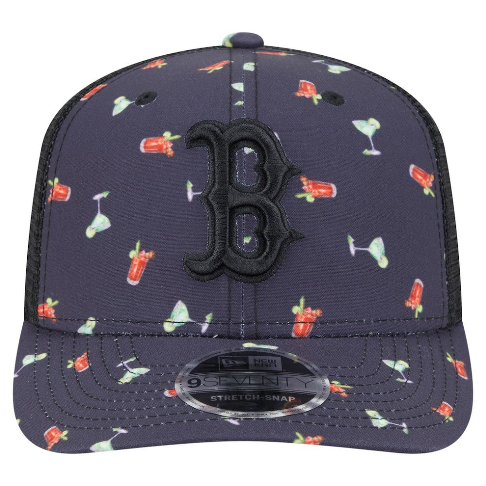 Boston Red Sox New Era Adventure Drinks Pattern 9SEVENTY Stretch-Snap Hat Online
