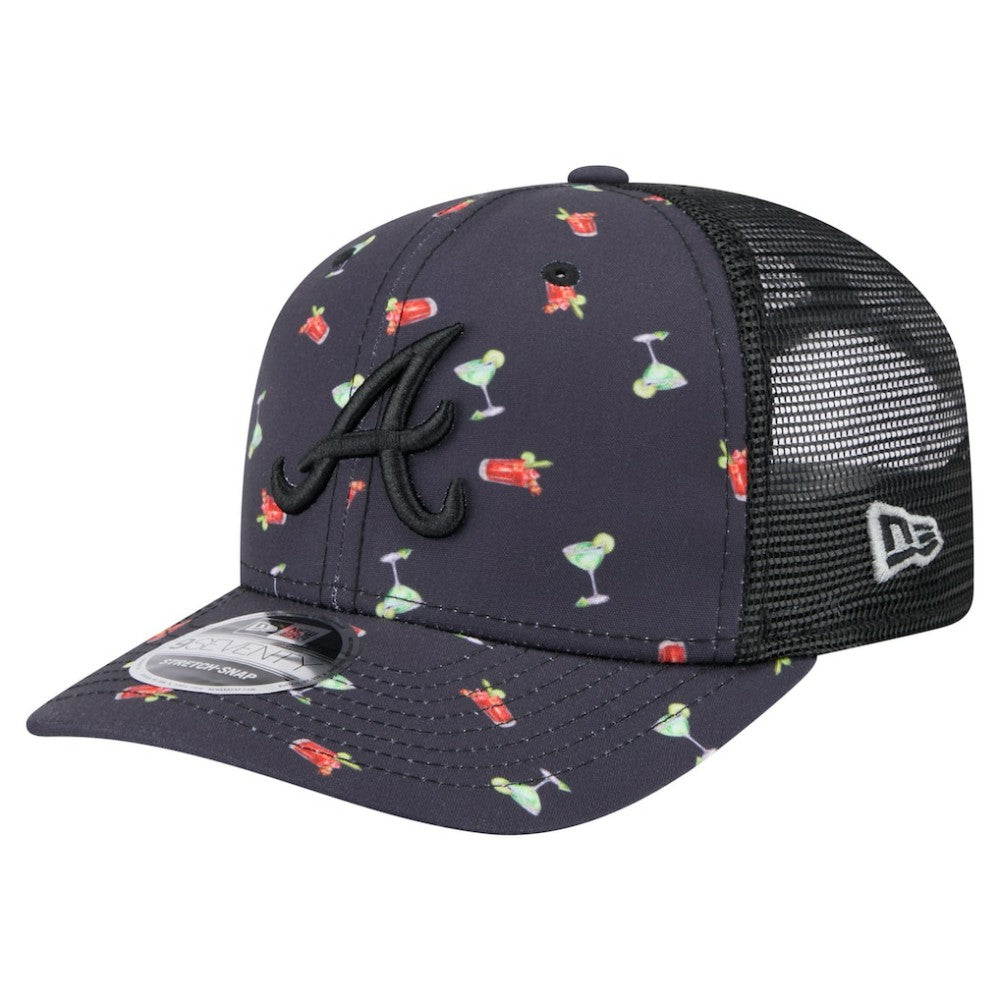 Atlanta Braves New Era Adventure Drinks Pattern 9SEVENTY Stretch-Snap Hat Online