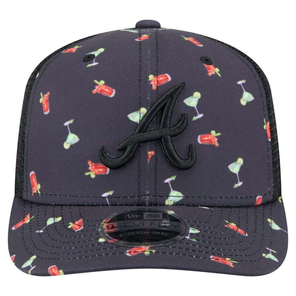 Atlanta Braves New Era Adventure Drinks Pattern 9SEVENTY Stretch-Snap Hat Online
