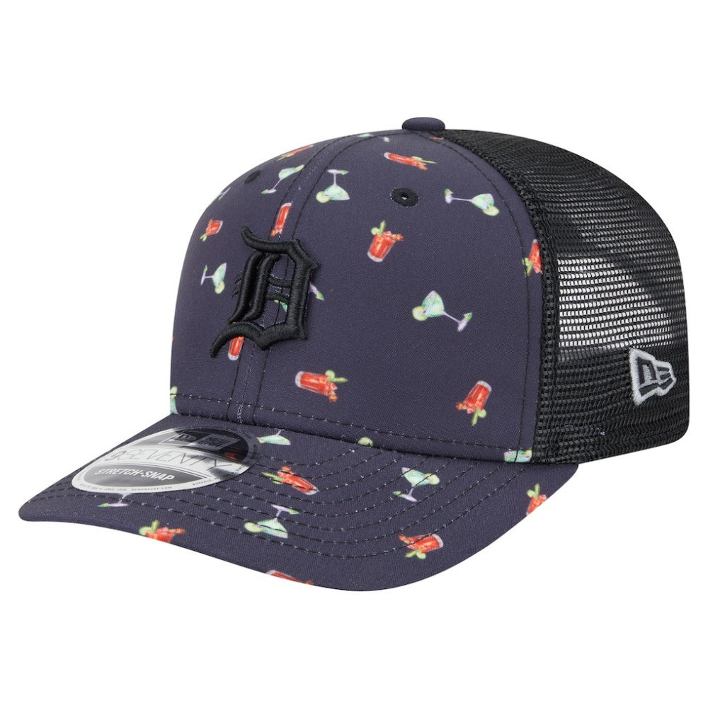 Detroit Tigers New Era Adventure Drinks Pattern 9SEVENTY Stretch-Snap Hat Outlet