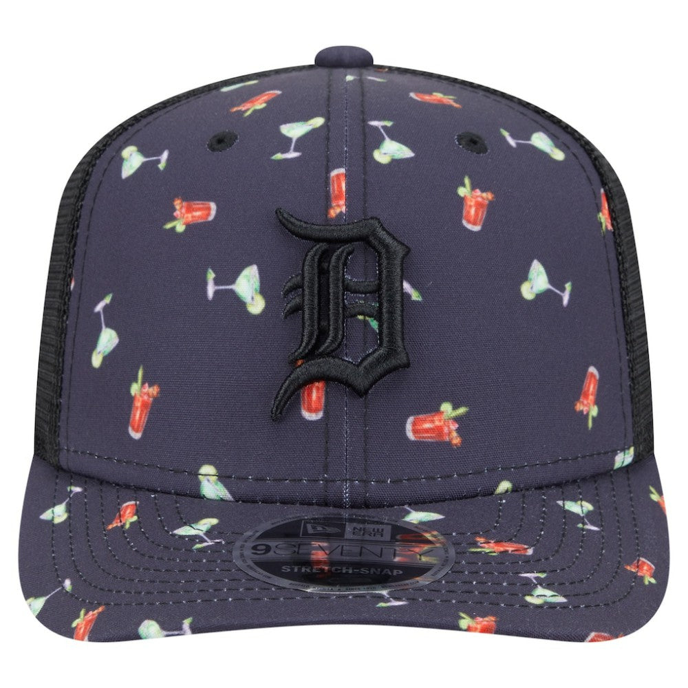 Detroit Tigers New Era Adventure Drinks Pattern 9SEVENTY Stretch-Snap Hat Outlet