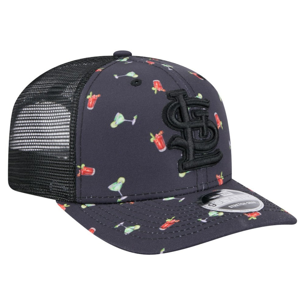 St. Louis Cardinals New Era Adventure Drinks Pattern 9SEVENTY Stretch-Snap Hat Discount