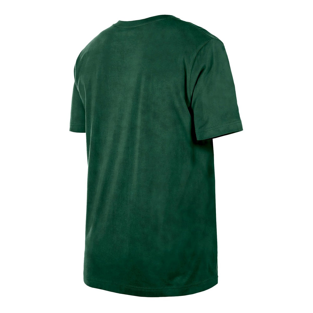 New Era Milwaukee Bucks Throwback Vintage Boxy Mineral Wash T-Shirt Hunter Green
