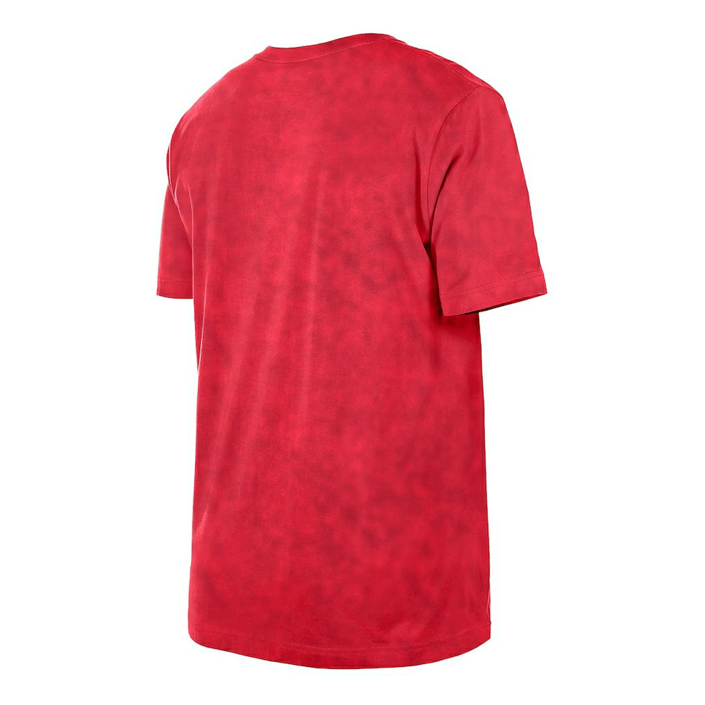 New Era Atlanta Hawks Throwback Vintage Boxy Mineral Wash T-Shirt Red