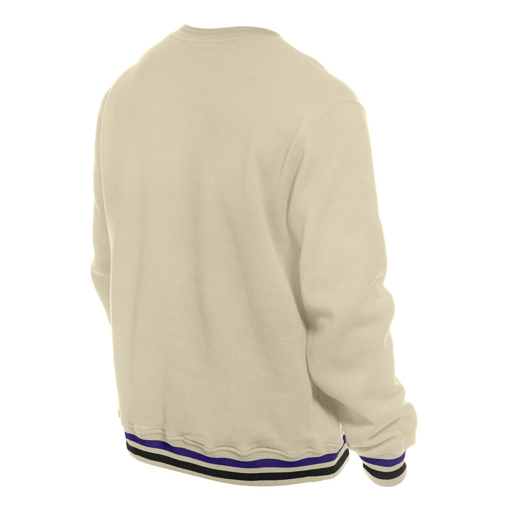 New Era Sacramento Kings Throwback Vintage Pullover Sweatshirt White