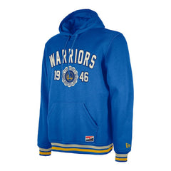 New Era Golden State Warriors Throwback Vintage Pullover Hoodie Royal