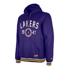 New Era Los Angeles Lakers Throwback Vintage Pullover Hoodie Purple