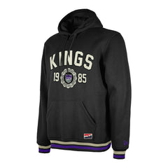 New Era Sacramento Kings Throwback Vintage Pullover Hoodie Black