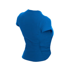 New Era Philadelphia 76ers Women's Leisure Collection Baby Doll Cropped T-Shirt Blue