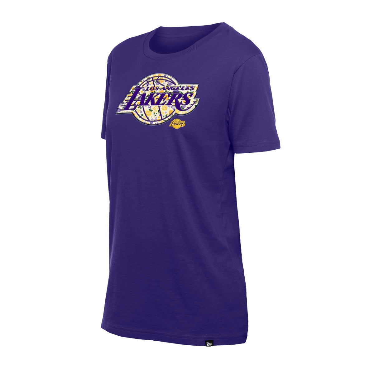 New Era Los Angeles Lakers Women's Glam Game Flower T-Shirt Purple