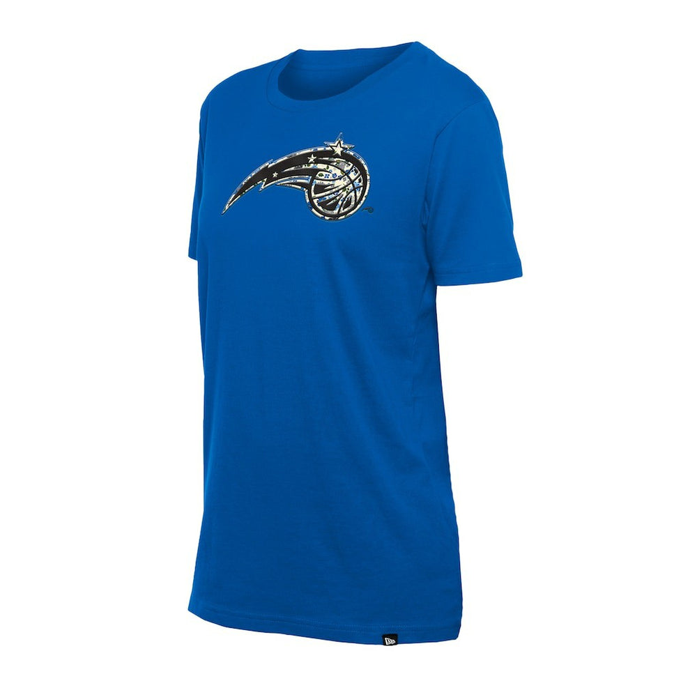 New Era Orlando Magic Women's Glam Game Flower T-Shirt Blue