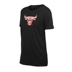 New Era Chicago Bulls Women's Glam Game Flower T-Shirt Black