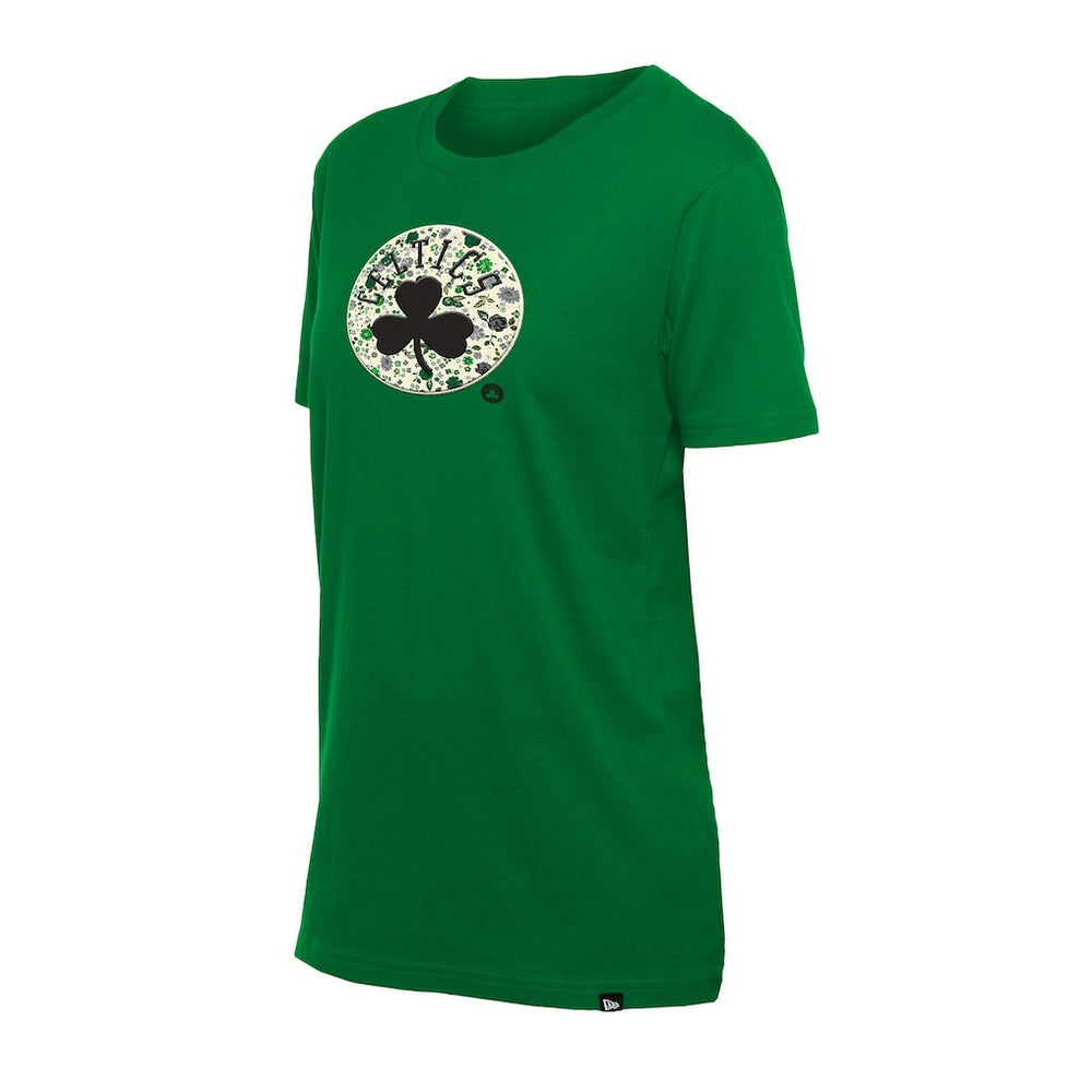 New Era Boston Celtics Women's Glam Game Flower T-Shirt Kelly Green
