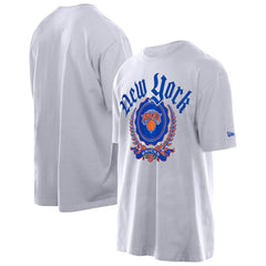 New Era New York Knicks Throwback Prep Oversized T-Shirt White
