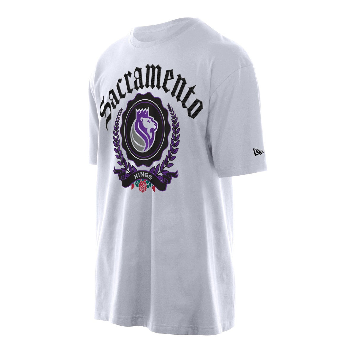 New Era Sacramento Kings Throwback Prep Oversized T-Shirt White