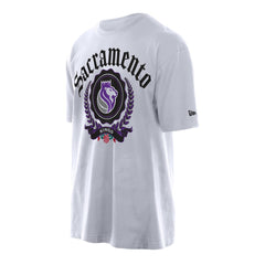New Era Sacramento Kings Throwback Prep Oversized T-Shirt White