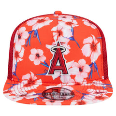 Los Angeles Angels New Era Adventure Pattern Golfer Trucker Snapback Hat Discount