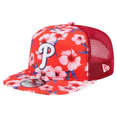 Philadelphia Phillies New Era Adventure Pattern Golfer Trucker Snapback Hat Online