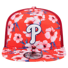 Philadelphia Phillies New Era Adventure Pattern Golfer Trucker Snapback Hat Online