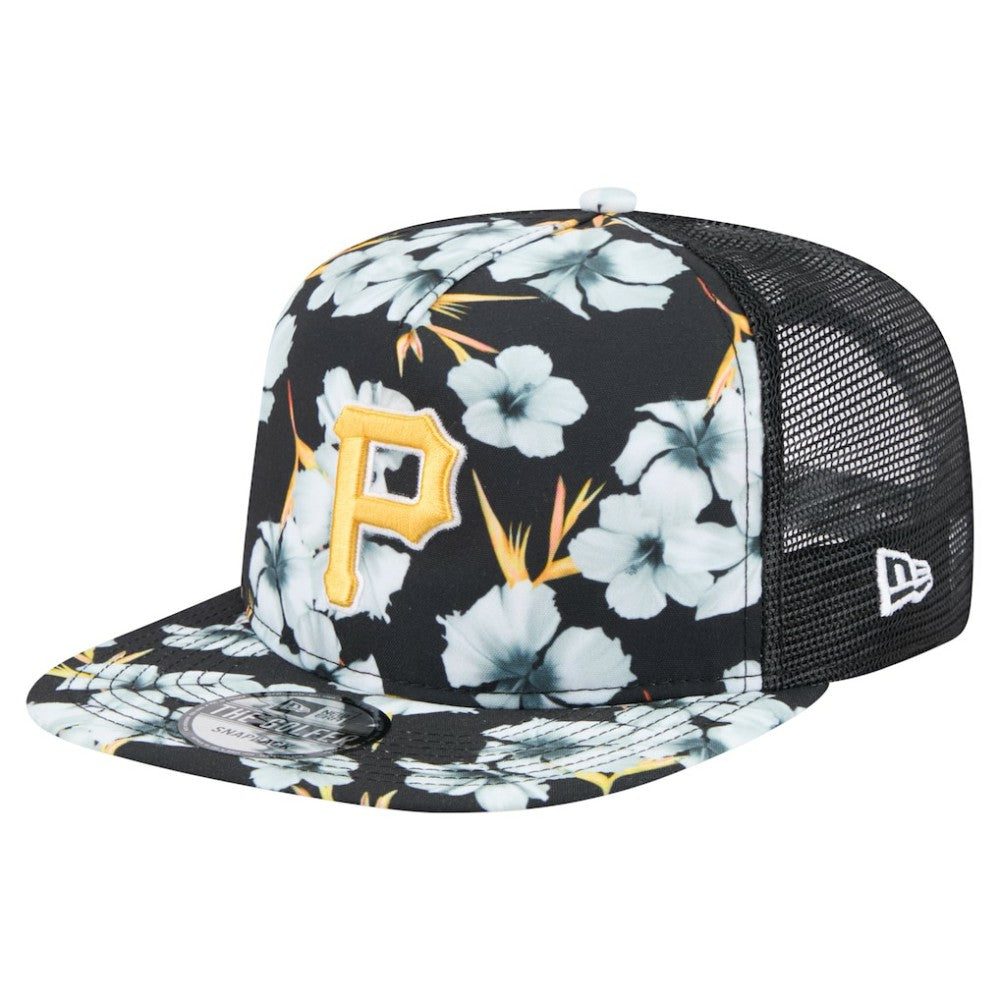 Pittsburgh Pirates New Era Adventure Pattern Golfer Trucker Snapback Hat Near Me