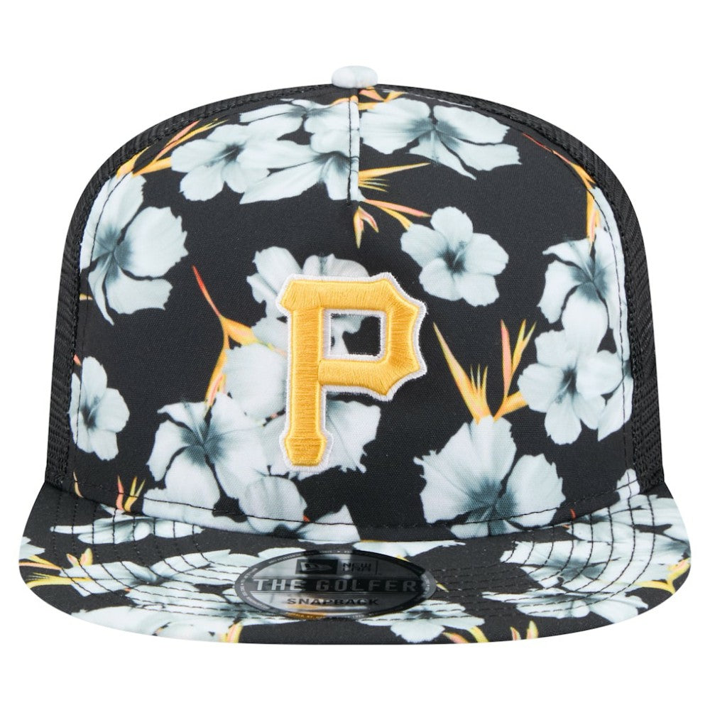 Pittsburgh Pirates New Era Adventure Pattern Golfer Trucker Snapback Hat Near Me
