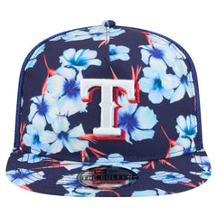 Texas Rangers New Era Adventure Pattern Golfer Trucker Snapback Hat Online