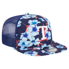 Texas Rangers New Era Adventure Pattern Golfer Trucker Snapback Hat Online